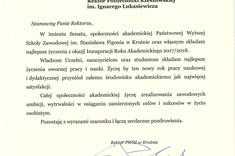 Prezydent RP i marszałek Sejmu z życzeniami dla Politechniki Rzeszowskiej